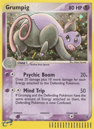 Grumpig (6/97) [EX: Dragon] - for just $6.50! 