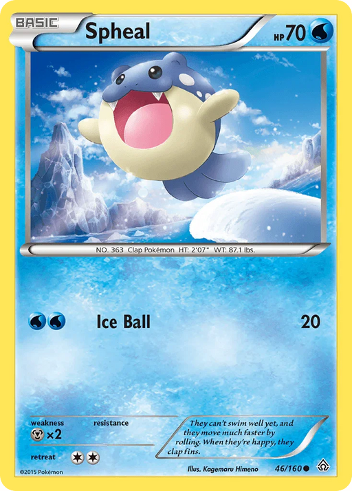 Spheal (46/160) [XY: Primal Clash] - for just $0.10! 