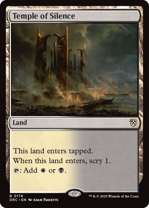 Temple of Silence (DRC-178) - Commander: Aetherdrift - for just $0.06! 