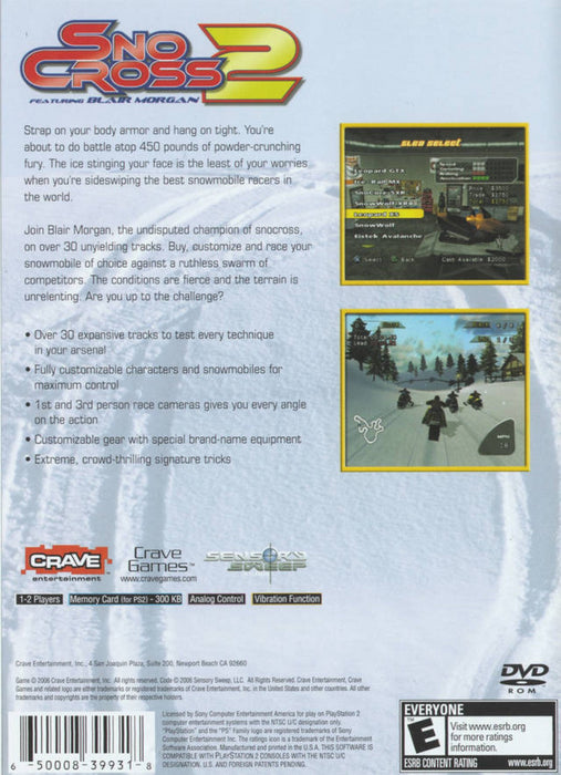 SnoCross 2 – PlayStation 2 (PS2) - for just $3.99! 