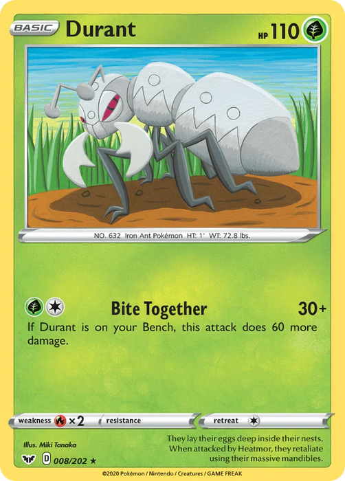 Durant (008/202) [Sword & Shield: Base Set] - for just $0.10! 