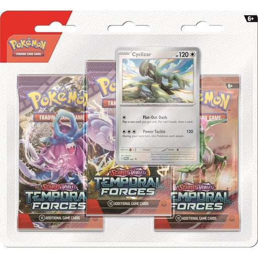 Scarlet & Violet: Temporal Forces - 3-Pack Blister (Cyclizar) - Just $11.95! Shop now at Retro Gaming of Denver