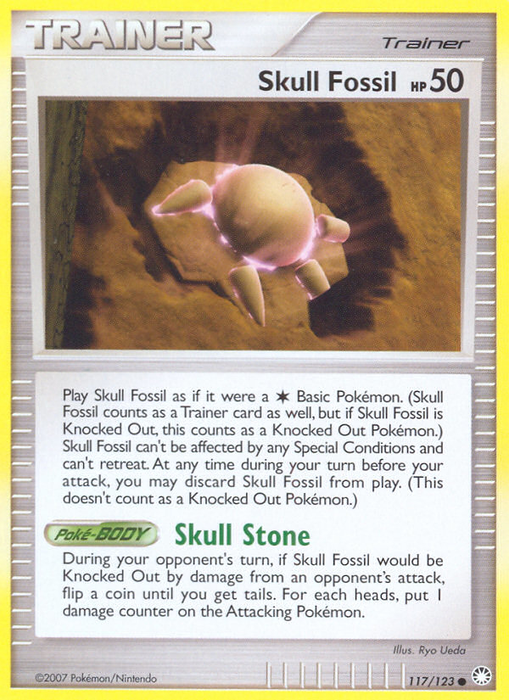 Skull Fossil (117/123) [Diamond & Pearl: Mysterious Treasures] - Just $0.10! Shop now at Retro Gaming of Denver