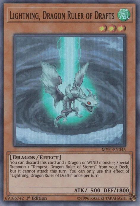 Lightning, Dragon Ruler of Drafts [MYFI-EN046] Super Rare - for just $0.20! 