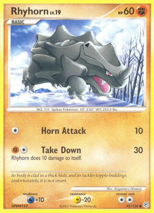 Rhyhorn (95/130) [Diamond & Pearl: Base Set] - for just $0.20! 
