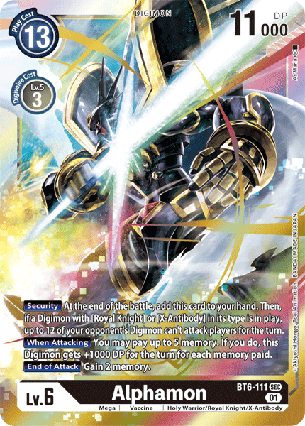 Alphamon [BT6-111] [Double Diamond] - Just $0.35! Shop now at Retro Gaming of Denver