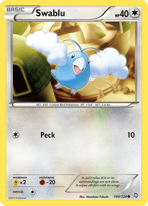 Swablu (105/124) [Black & White: Dragons Exalted] - for just $0.15! 