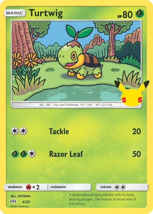 Turtwig (4/25) [McDonald's 25th Anniversary] - for just $0.20! 