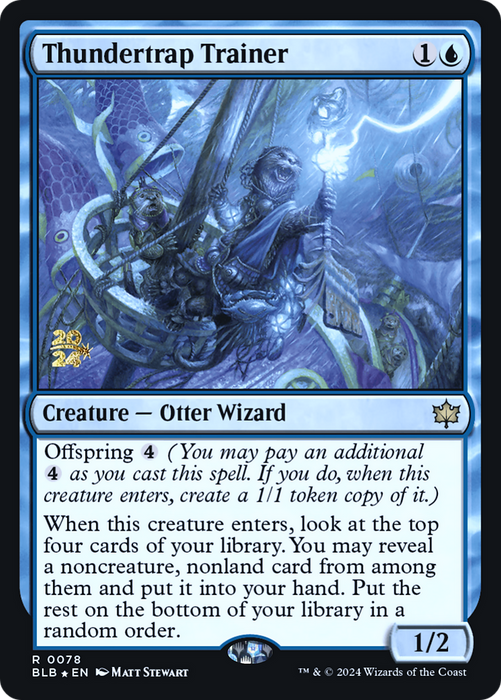 Thundertrap Trainer (PRE-078) - Bloomburrow Promos Foil - for just $1.62! 
