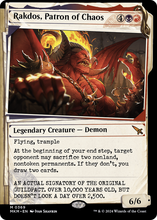 Rakdos, Patron of Chaos (MKM-369) - Murders at Karlov Manor: (Showcase) - for just $1.26! 