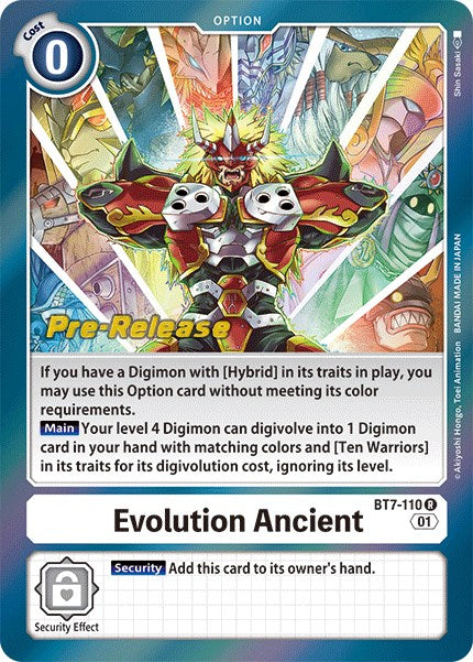 Evolution Ancient [BT7-110] [Next Adventure Pre-Release Cards] - Just $0.10! Shop now at Retro Gaming of Denver