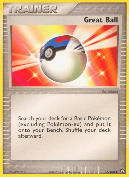 Great Ball (77/108) [EX: Power Keepers] - for just $0.60! 