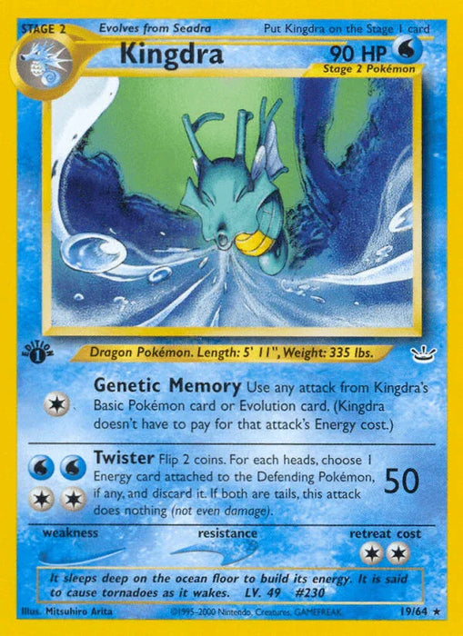 Kingdra (19/64) [Neo Revelation 1st Edition] - for just $5.20! 