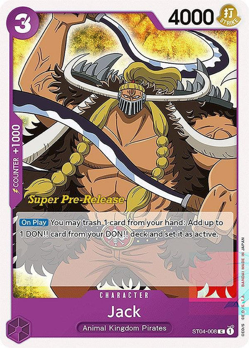 Jack [Super Pre-Release Starter Deck: Animal Kingdom Pirates] - for just $0.45! 