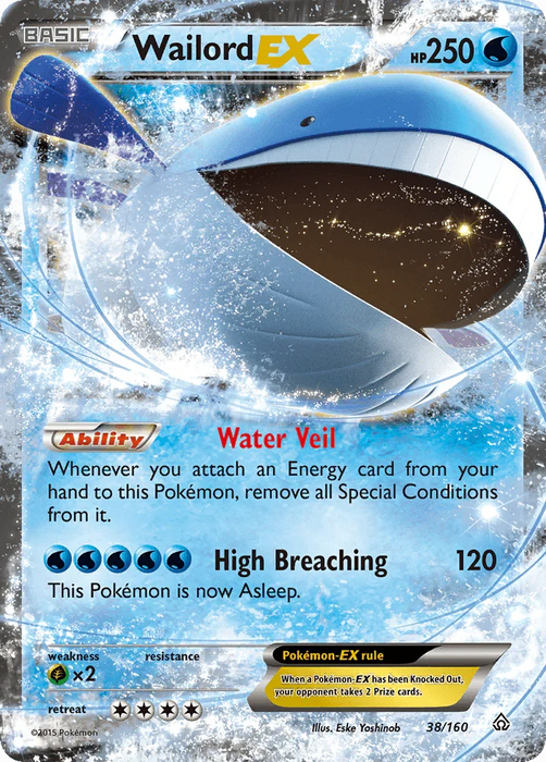 Wailord EX (38/160) [XY: Primal Clash] - for just $1.90! 