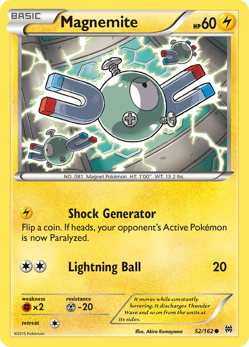 Magnemite (52/162) [XY: BREAKthrough] - for just $0.10! 