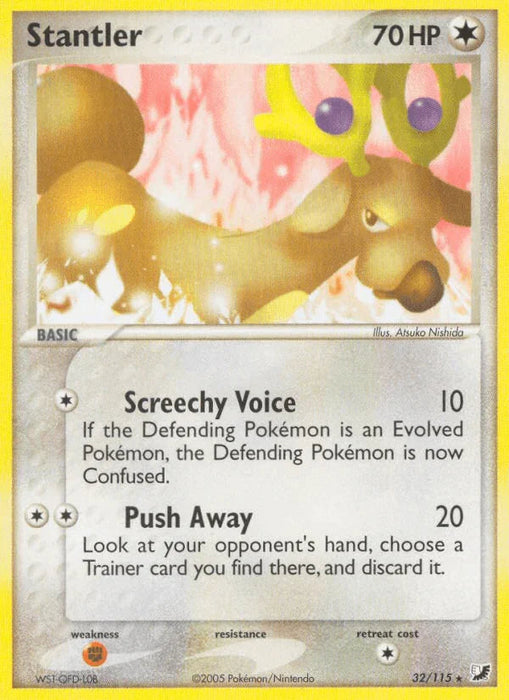 Stantler (32/115) [EX: Unseen Forces] - for just $1.80! 