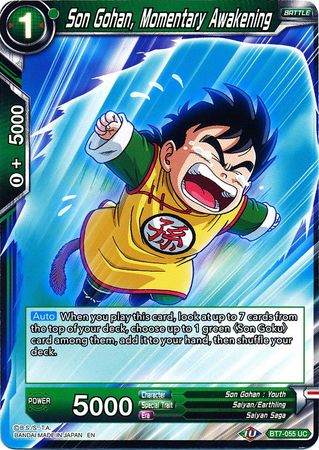 Son Gohan, Momentary Awakening (BT7-055) [Assault of the Saiyans] - for just $0.10! 