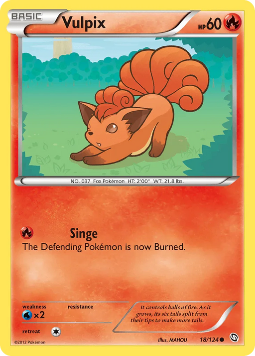 Vulpix (18/124) [Black & White: Dragons Exalted] - for just $1.80! 