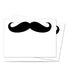 Ultra PRO: Standard 50ct Sleeves - Mustachio (White) - Just $0! Shop now at Retro Gaming of Denver