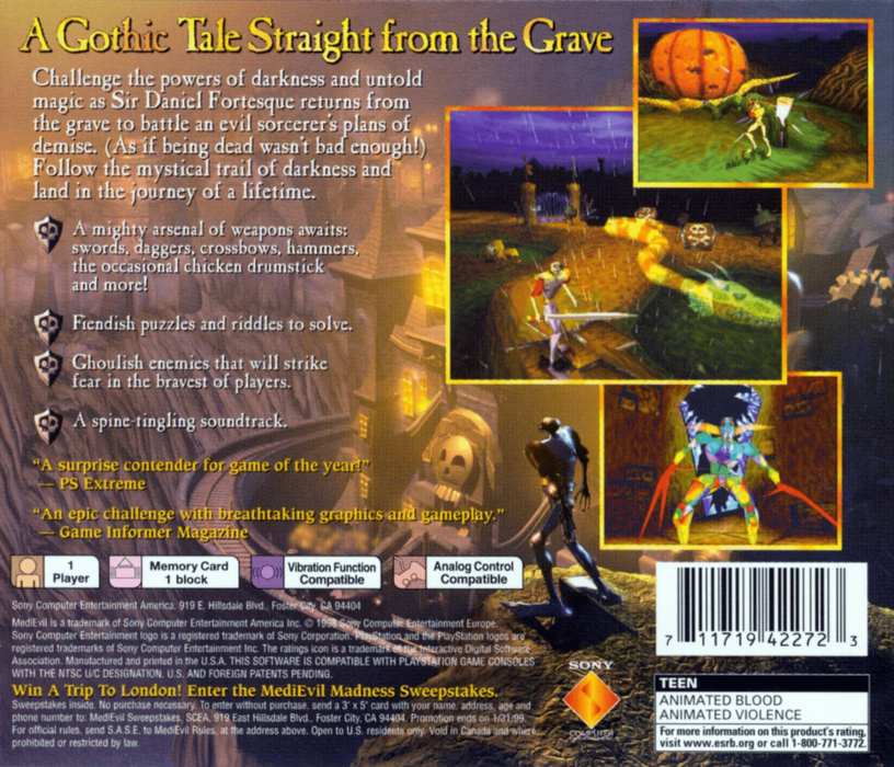 Medievil – PlayStation 1 (PS1) - for just $41.99! 