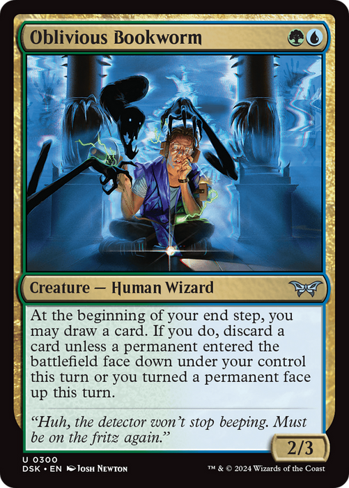 Oblivious Bookworm (DSK-300) - Duskmourn: House of Horror Foil - for just $0.05! 