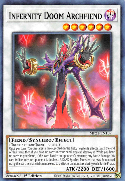 Infernity Doom Archfiend [MP21-EN187] Common - for just $0.10! 