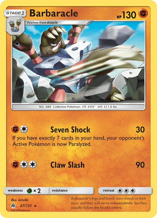 Barbaracle (67/131) [Sun & Moon: Forbidden Light] - for just $0.15! 