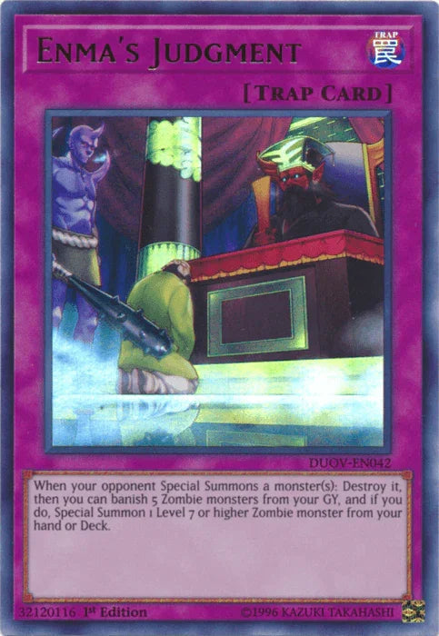 Enma's Judgment [DUOV-EN042] Ultra Rare - for just $0.10! 