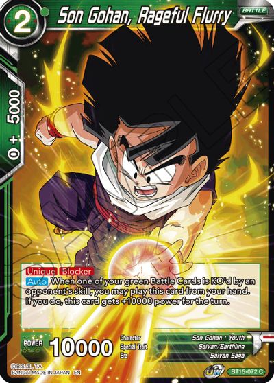 Son Gohan, Rageful Fury (BT15-072) [Saiyan Showdown] - for just $0.10! 