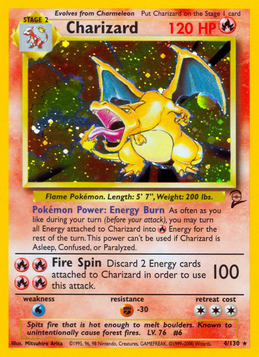 Charizard (4/130) [Base Set 2] - Just $60.75! Shop now at Retro Gaming of Denver