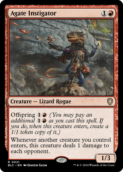 Agate Instigator (BLC-021) - Bloomburrow Commander - for just $2.18! 