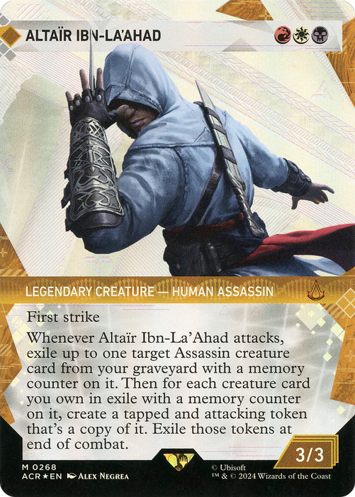 Altaïr Ibn-La'Ahad (ACR-268) - Assassin's Creed: (Showcase) (Borderless) Foil - for just $10.74! 