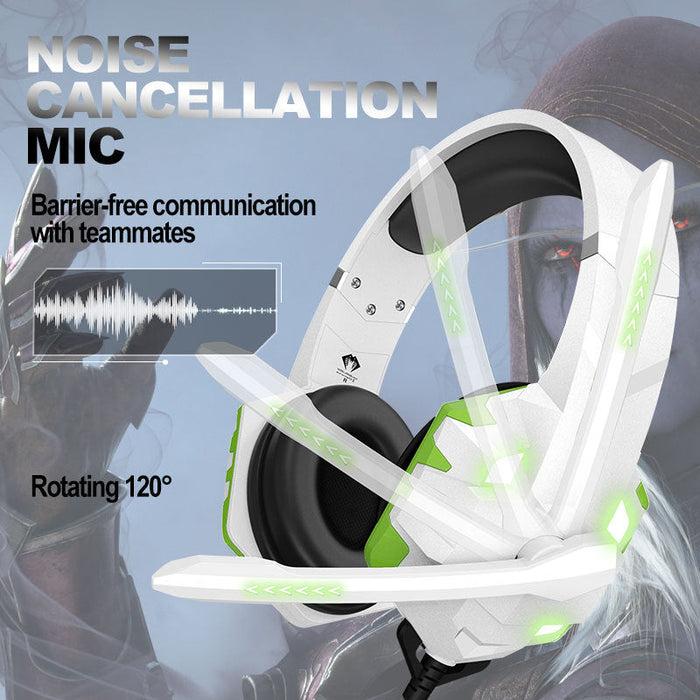Gaming Headset Computer Headset Wired With Microphone Breathing Light - for just $91.54! 