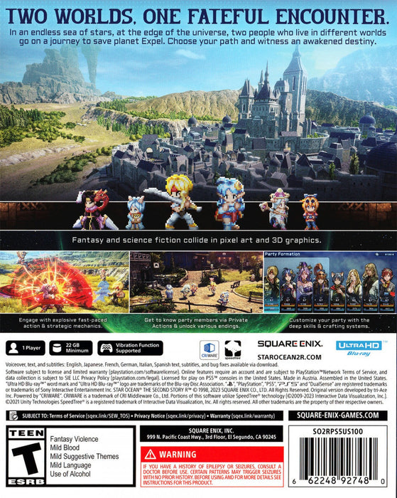 Star Ocean: The Second Story R – PlayStation 5 (PS5) - for just $22.99! 