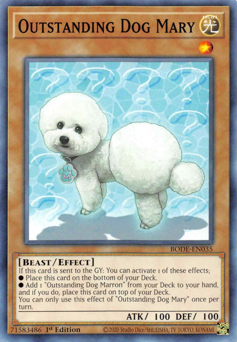 Outstanding Dog Mary [BODE-EN035] Common - for just $0.10! 