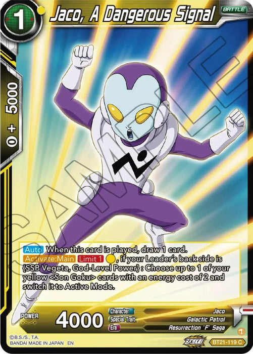 Jaco, A Dangerous Signal (BT21-119) [Wild Resurgence] - for just $0.10! 