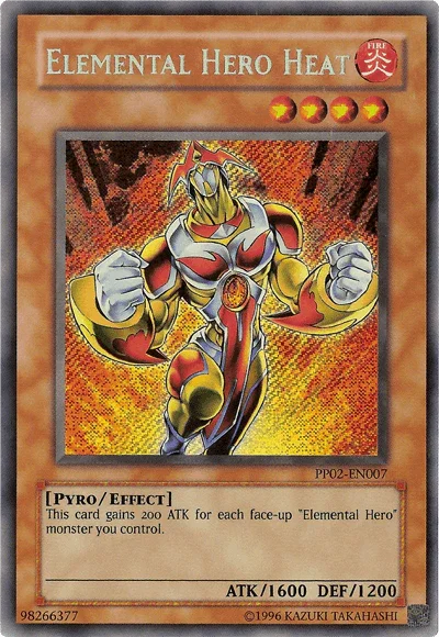 Elemental HERO Heat [PP02-EN007] Secret Rare - for just $96! 
