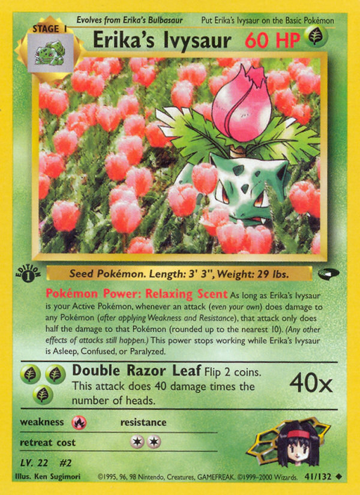 Erika's Ivysaur (41/132) [Gym Challenge 1st Edition] - Just $3.75! Shop now at Retro Gaming of Denver