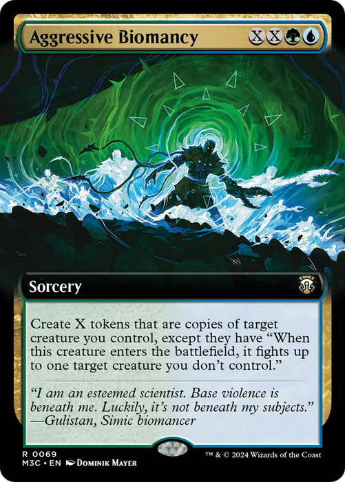 Aggressive Biomancy (Extended Art) (Ripple Foil) [Modern Horizons 3 Commander] - Just $1.10! Shop now at Retro Gaming of Denver