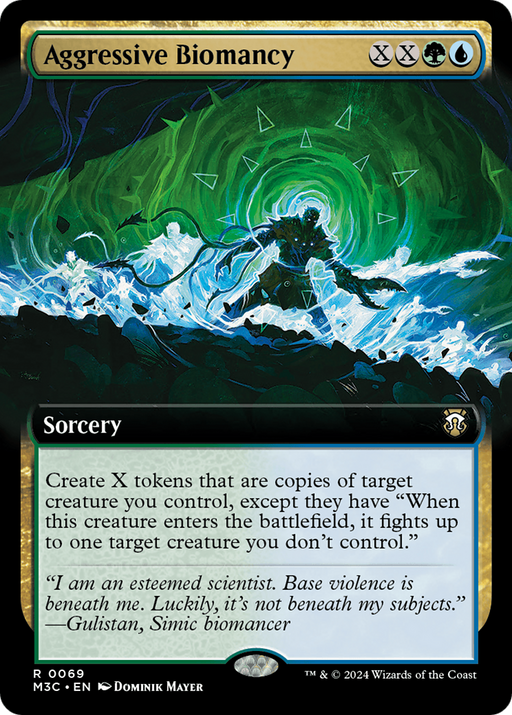 Aggressive Biomancy (Extended Art) (Ripple Foil) [Modern Horizons 3 Commander] - Just $1.10! Shop now at Retro Gaming of Denver