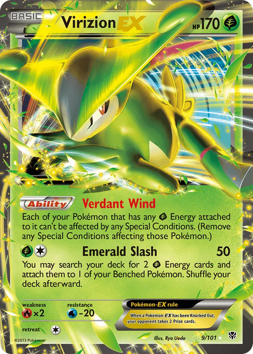 Virizion EX (9/101) [Black & White: Plasma Blast] - for just $3.25! 