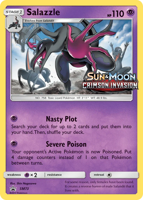 Salazzle (SM73) [Sun & Moon: Black Star Promos] - for just $1.90! 
