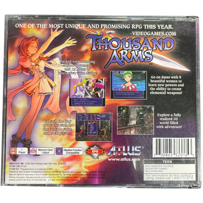 Thousand Arms [Complete In Box] – PlayStation 1 (PS1) - for just $216.99! 