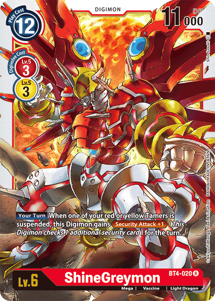 ShineGreymon [BT4-020] [Great Legend] - Just $0.09! Shop now at Retro Gaming of Denver