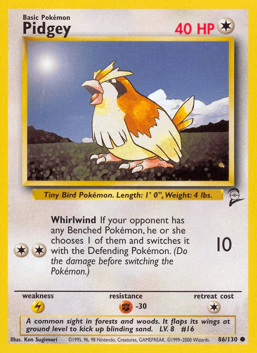 Pidgey (86/130) [Base Set 2] - for just $0.65! 