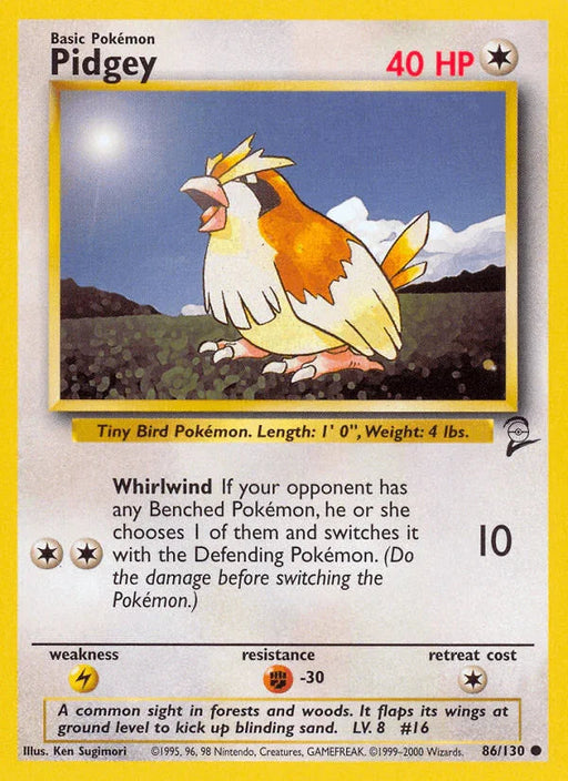 Pidgey (86/130) [Base Set 2] - for just $0.35! 