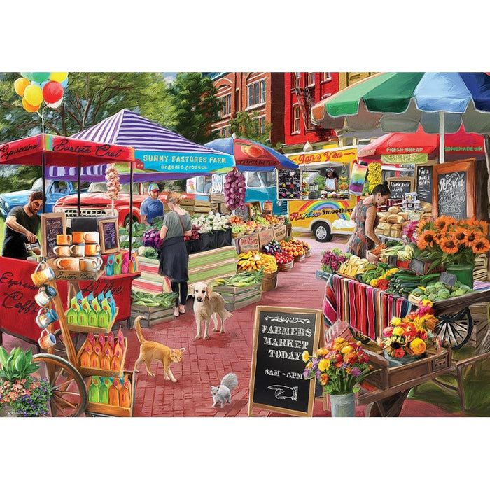 A Day at the Farmer's Market 104 Connecting Pieces Jigsaw Puzzle Eurographics - for just $19.99! 