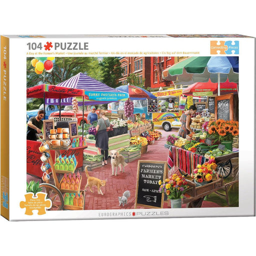 A Day at the Farmer's Market 104 Connecting Pieces Jigsaw Puzzle Eurographics - for just $19.99! 