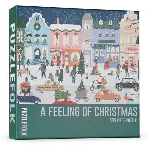 A Feeling of Christmas 500 Piece Jigsaw Puzzle PuzzleFolk - for just $29.99! 